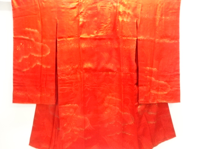 JAPANESE KIMONO / ANTIQUE JUBAN / SILK / CLOUD